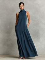 Vestido Cuello Alto