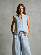 Conjunto Palazzo a rayas