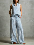 Conjunto Palazzo a rayas