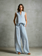 Conjunto Palazzo a rayas