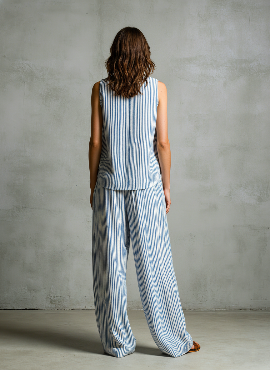 Conjunto Palazzo a rayas