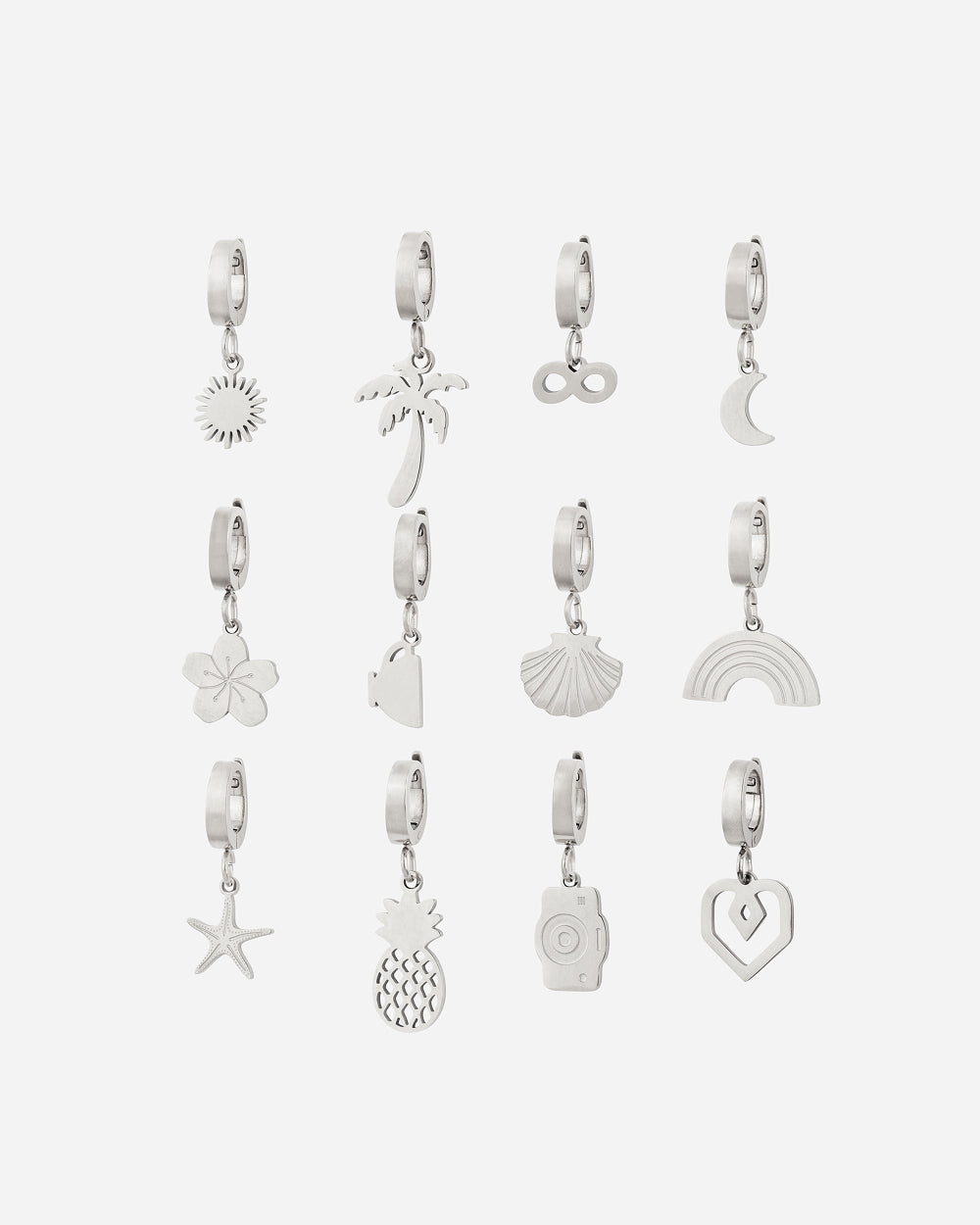 CHARM Flor Tropical - Plata