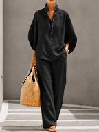 Conjunto de lino · Fluidez y elegancia natural
