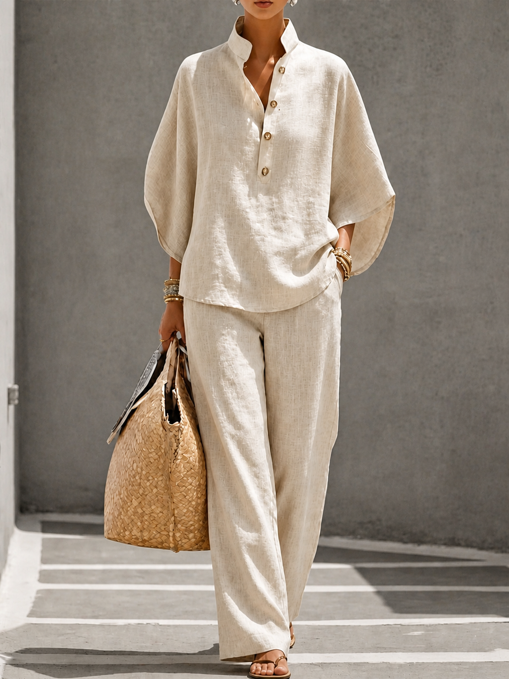 Conjunto de lino · Fluidez y elegancia natural