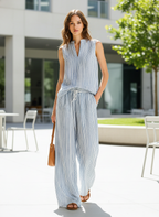 Conjunto Palazzo a rayas