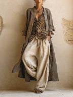 Conjunto bohemio fluido en capas