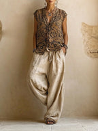 Conjunto bohemio fluido en capas