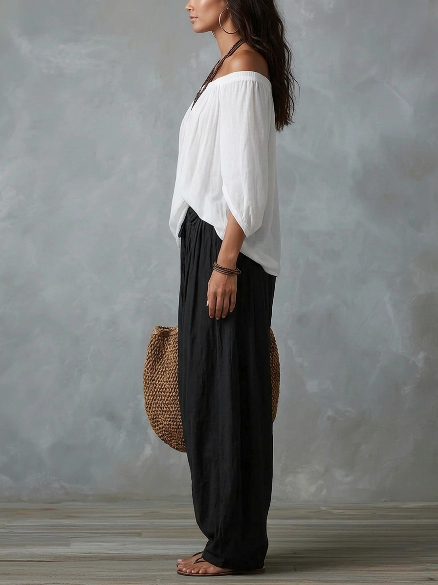 Conjunto bohemio con mangas farol