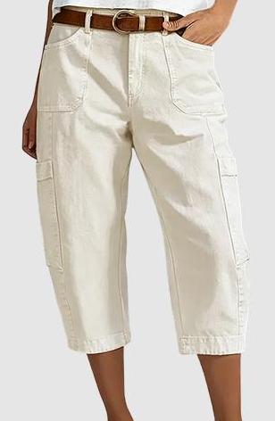 📢Rebajas de mitad de temporada: −50 % solo por tiempo limitado⏰👖    Pantalones Cargo Capri Unisex de Corte Relajado