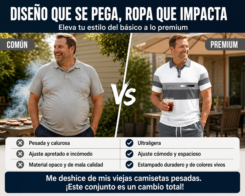 Conjunto de 2 piezas para hombre (camisa y pantalón corto)             cómodo, transpirable y versátil. Ideal para el verano, el tiempo libre y los viajes.