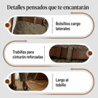 Pantalones Cargo Capri Unisex de Corte Relajado