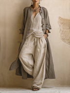 Traje suave con sobrecamisa