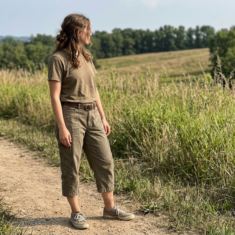 📢Rebajas de mitad de temporada: −50 % solo por tiempo limitado⏰👖    Pantalones Cargo Capri Unisex de Corte Relajado