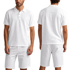 Conjunto de 2 piezas para hombre - Camiseta informal y pantalones cortos