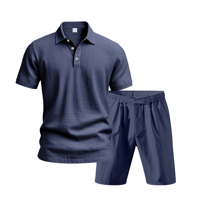 Conjunto de 2 piezas para hombre - Camiseta informal y pantalones cortos