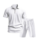 Conjunto de 2 piezas para hombre - Camiseta informal y pantalones cortos