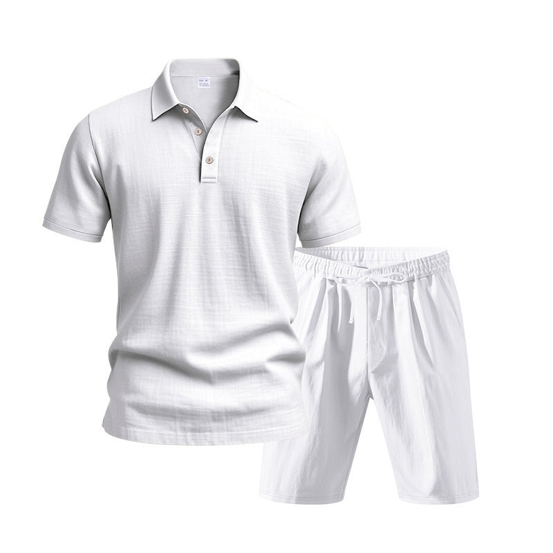 Conjunto de 2 piezas para hombre - Camiseta informal y pantalones cortos