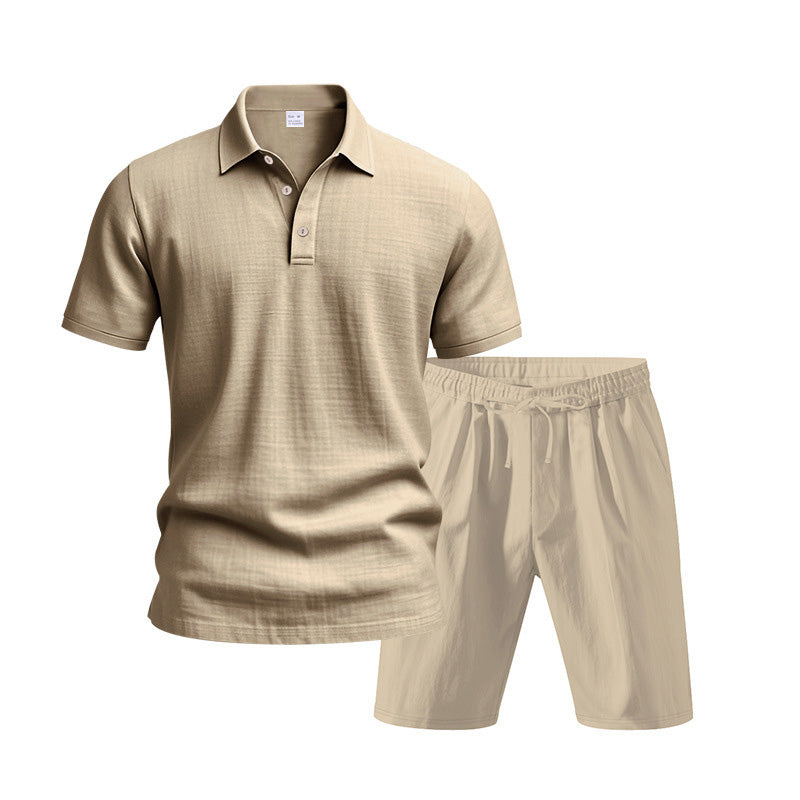 Conjunto de 2 piezas para hombre - Camiseta informal y pantalones cortos