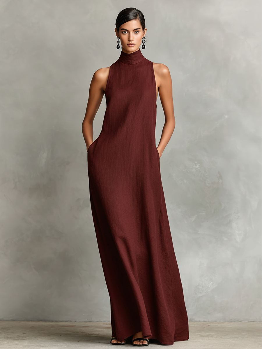 Vestido Cuello Alto
