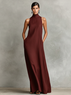 Vestido Cuello Alto